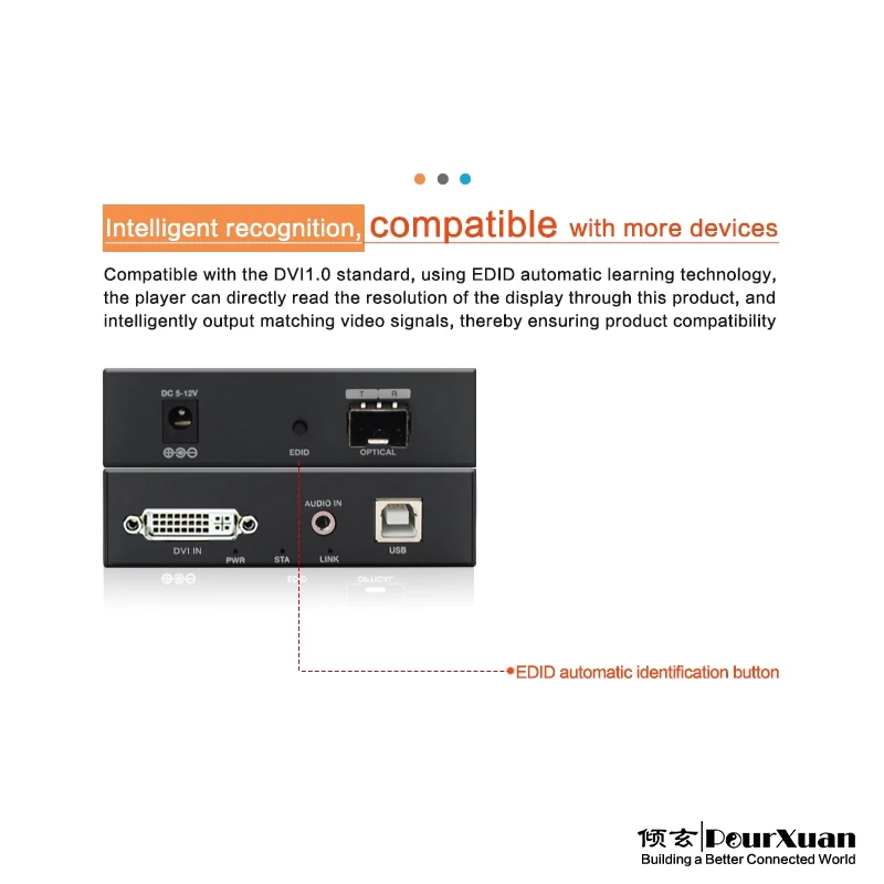 Conversor ótico do transceptor de dvi usb kvm 1200p hd videosignal ao interruptor sem perdas 2km do extensor da fibra ótica de lc com áudio de 3.5mm