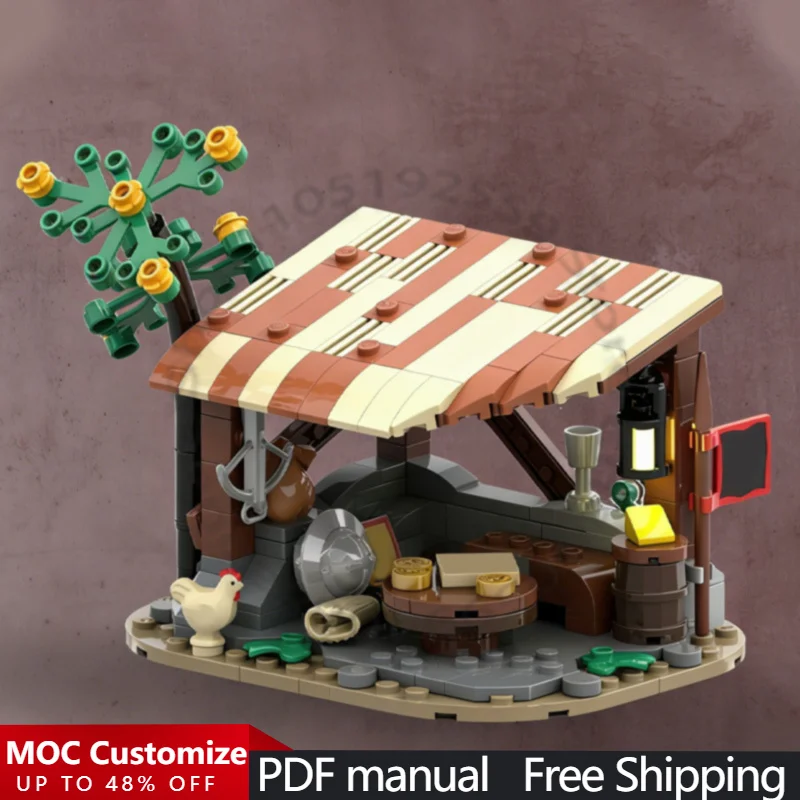 

243 детали Модульный конструктор Wolfpack Thieves (совместим с новым 10332) MOC, сборная модульная строительная система, игрушка-конструктор, подарок на Рождество