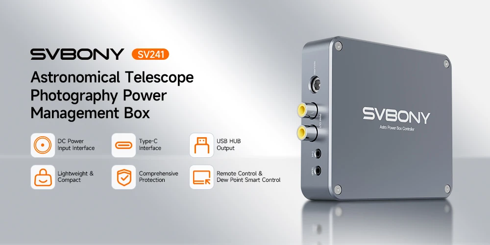 Svbony SV241 Pro Astro Power Controller und SV241 Astronomie Micro DC+USB HUB Box für astronomische Teleskop Astrofotografie – Detail 1
