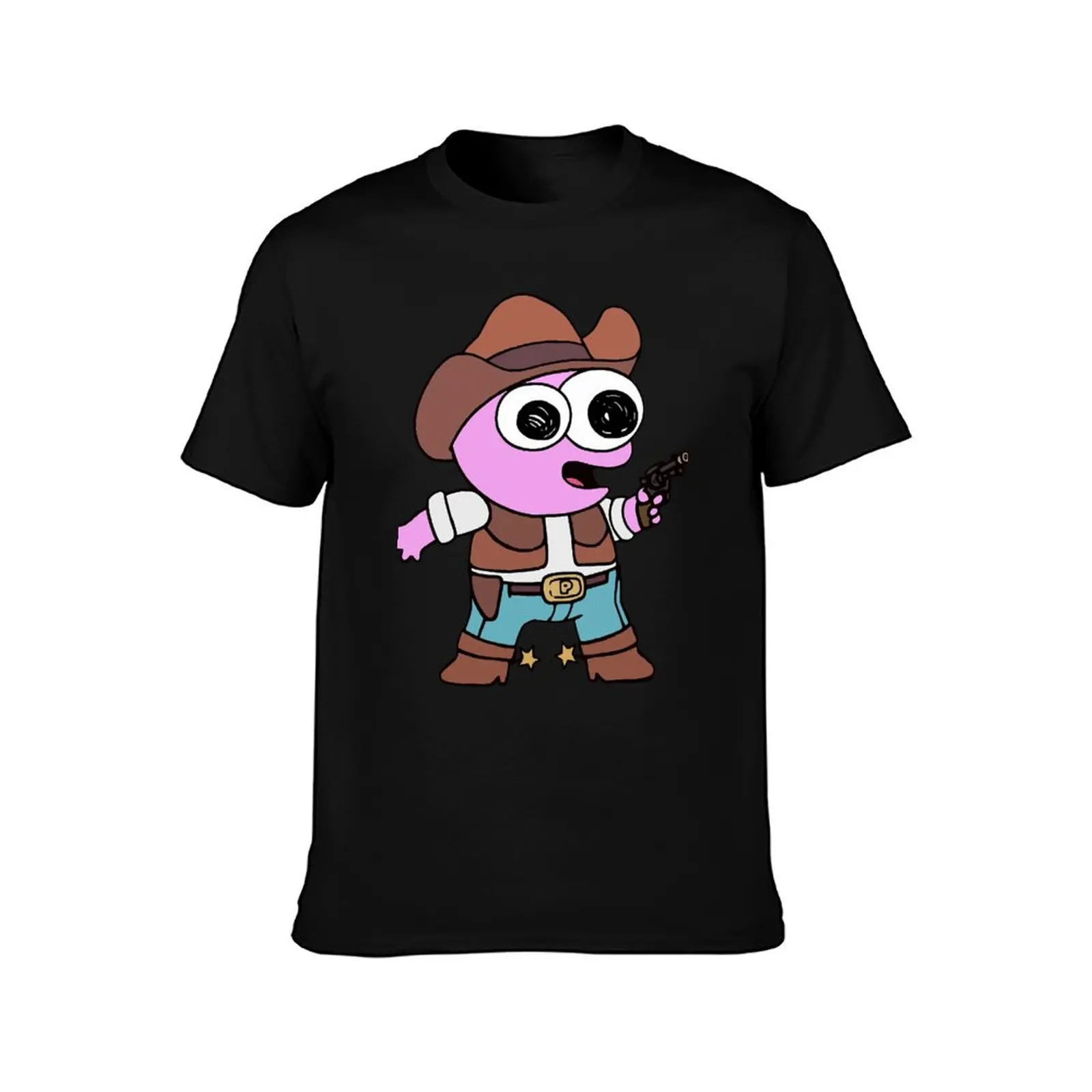 Smiling Friends Cowboy Pim - Adult Swim T-Shirt Classic Print Short Sleeve Shirt T-Shirt