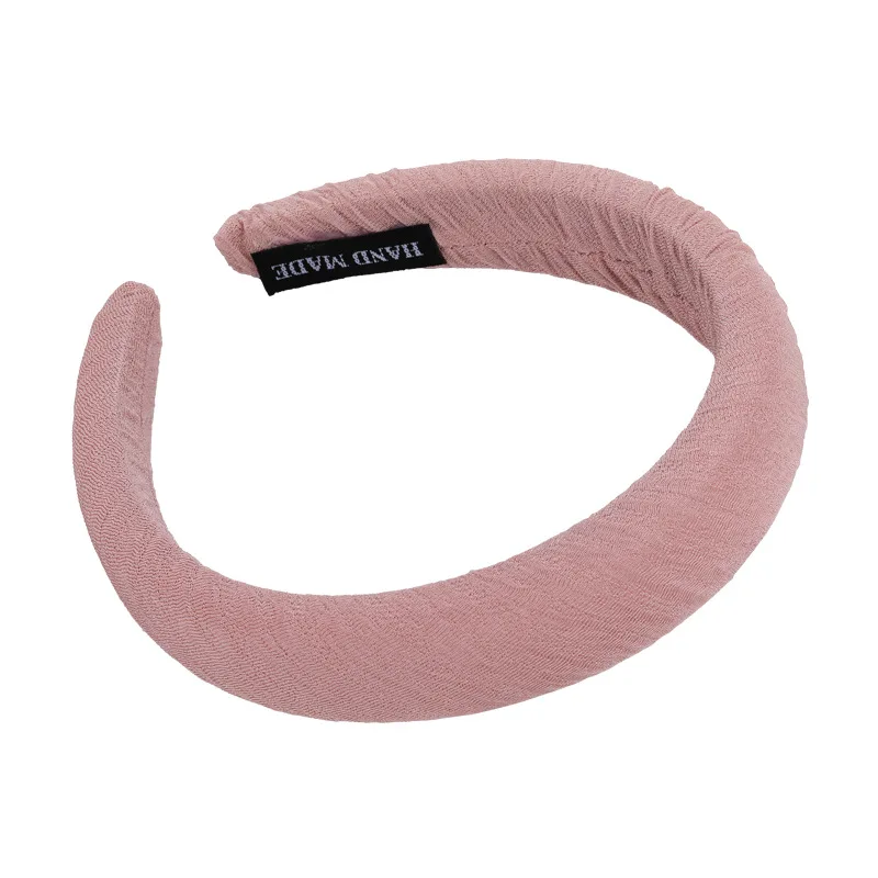 Sweet Shiny Pink Sponge Headband for Woman Girls Fashion Temperament Hair Hoop Wash Face Hair Band Female Party Hair Accessories