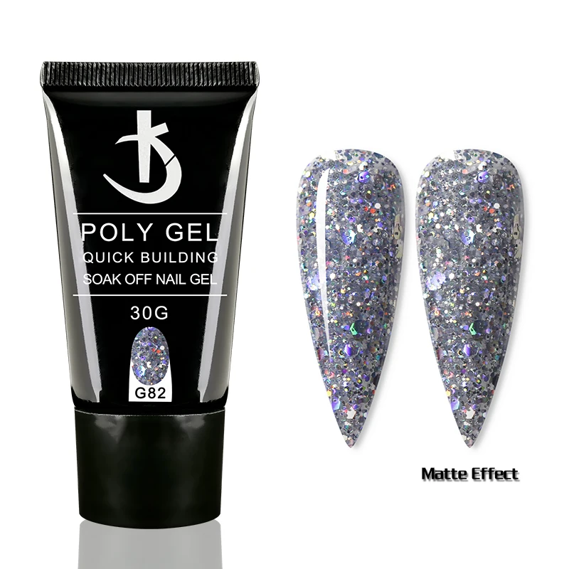 KODI JYJ Semi-permanent Glitter Poly Nail Gel 30ml Builder uv Gel for Nail Extension Manicure Desgin Acryl Gellac Hybrid Enamel