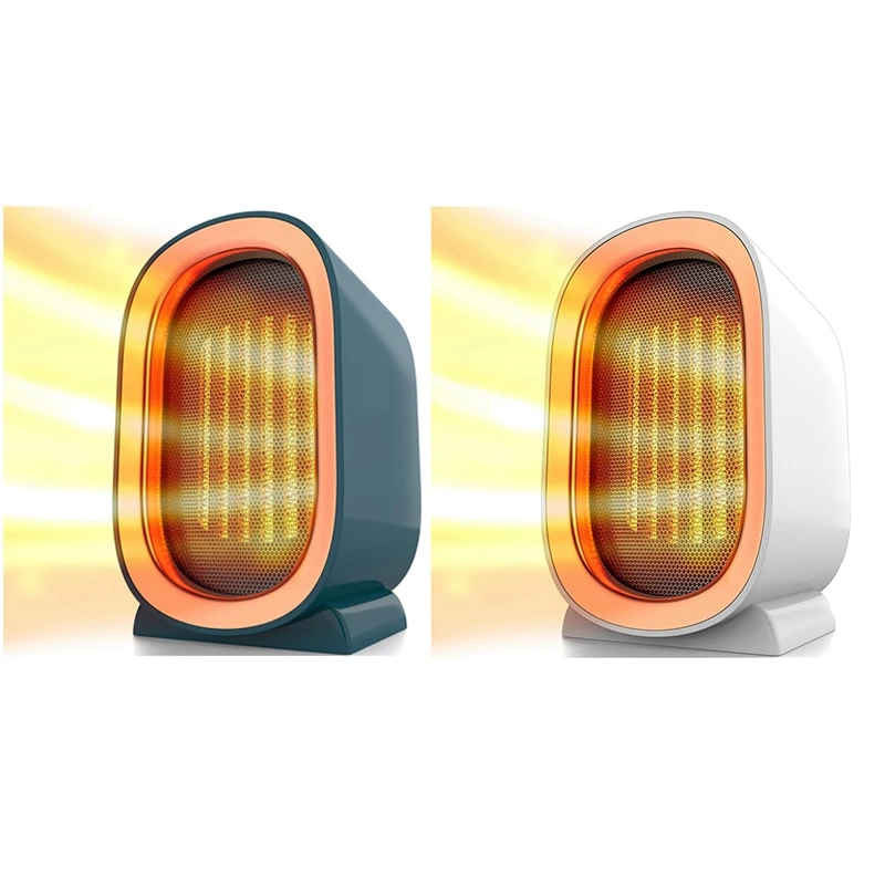 Kipas angin Portable ไฟฟ้า PTC 1200W สำหรับใช้ในบ้านสำนักงานบ้านห้องอุ่นอัจฉริยะที่ใช้งานสะดวกสำหรับห้องนอนเดสก์ท็อปปลั๊กแบบ US