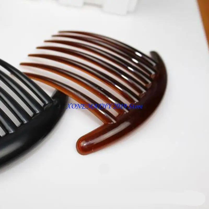 

F42F 7 зубьев, французская расческа, пластиковая заколка для волос, боковые расчески, аксессуары для волос