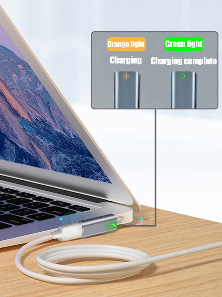Type C Female PD Adapter for Apple MacBook Air/Pro USB C Magnet Plug Converter