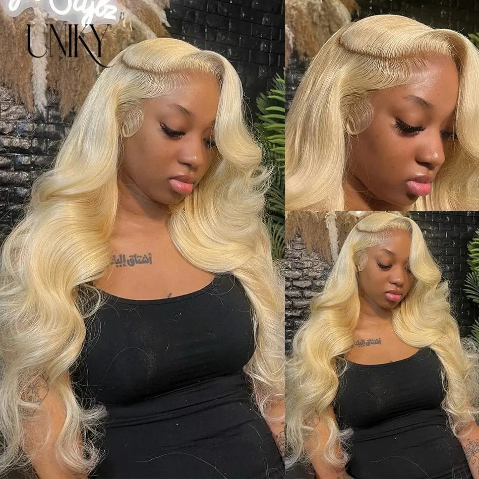 150 Density Blonde 613  13X6 HD Lace Wigs 13x4 Human Hair Frontal Blonde Colored  22 40 Inch Body Waves Glue-Free Waves Wigs