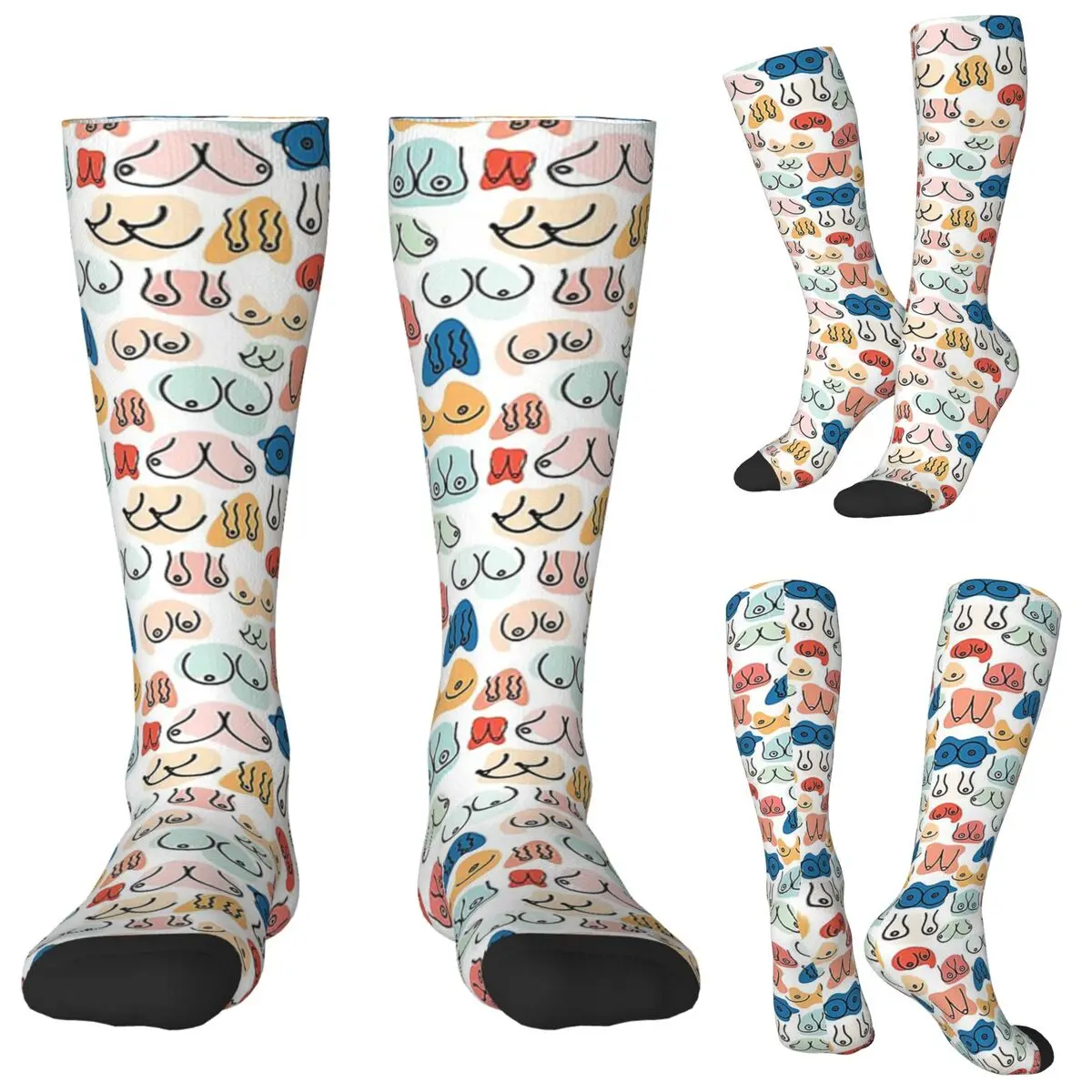 

Boobs 1 Socks Harajuku Stockings All Season Long Socks Accessories for Man Woman Birthday Present