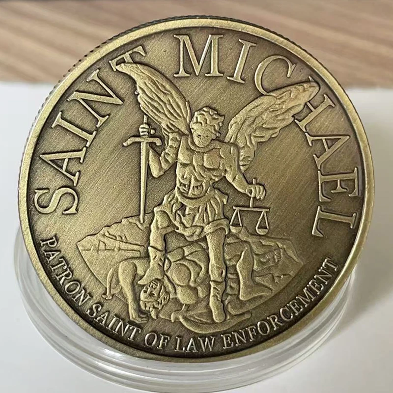 US Defense Nuclear Facilities Safety Board Souvenir Coin Saint Micheal Pattern Challenge Coin Bronze Plated Commemorative Coin