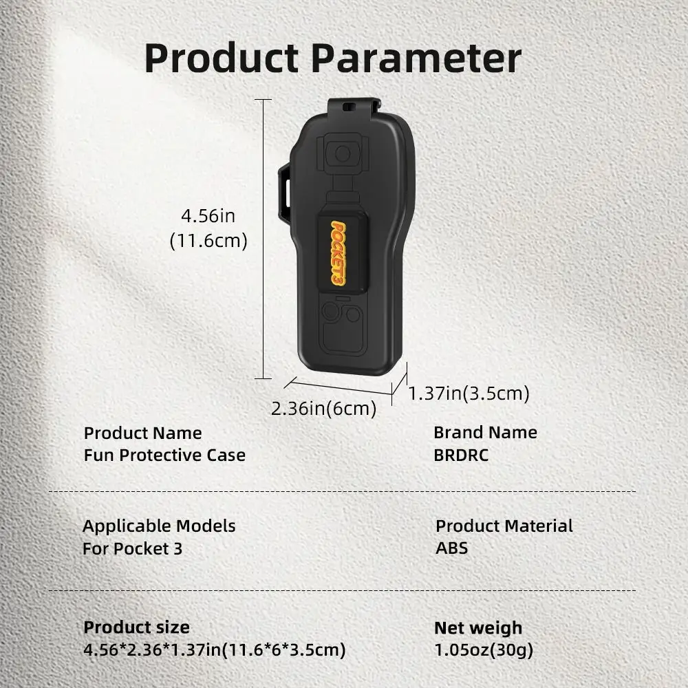 Anti-fall Protective Lid Quick Release Rotatable Pattern Flip Upper Cover with Lens Filters Storage for DJI Osmo Pocket 3