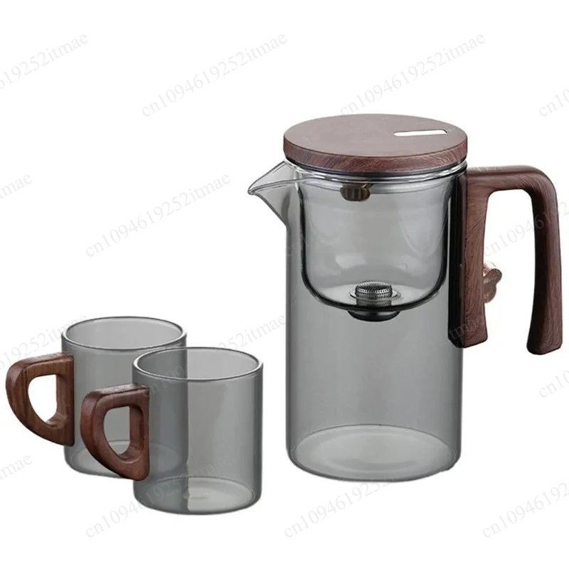 520ML/720ML Glass Teapot Magnetic Water Separation Tea Infuser Pot