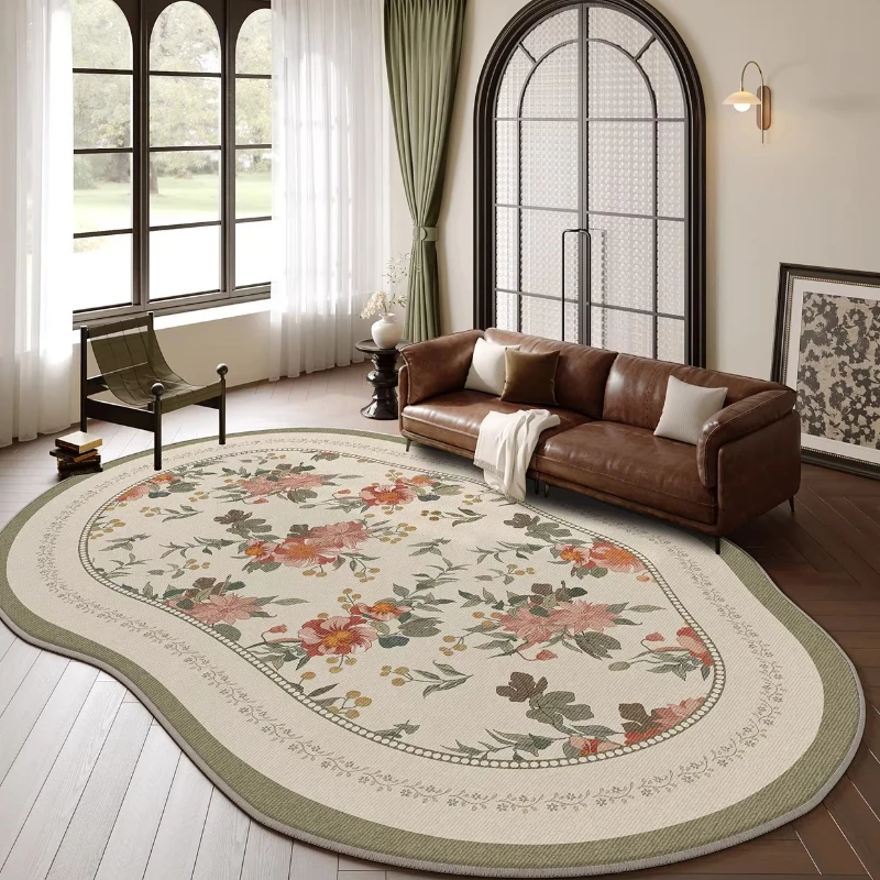 French Floral Plush Rug 4