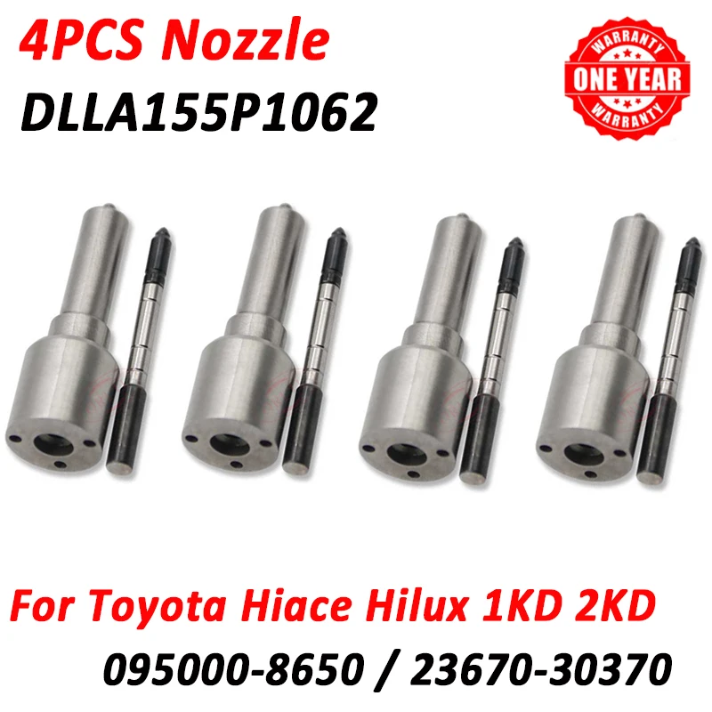 DLLA155P1062 Injector Nozzle  DLLA 155 P 1062 For Toyota Hiace Hilux 095000-8650 095000-8220 23670-30370 23670-30240 1KD 2KD