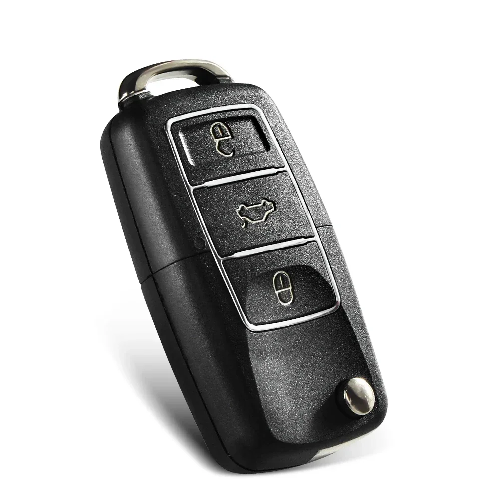 Keyyou 3 Knoppen Auto Sleutel Shell Case 1Pcs Voor Volkswagen Vw Jetta Golf Passat Kever Skoda Seat Polo B5 Key Case