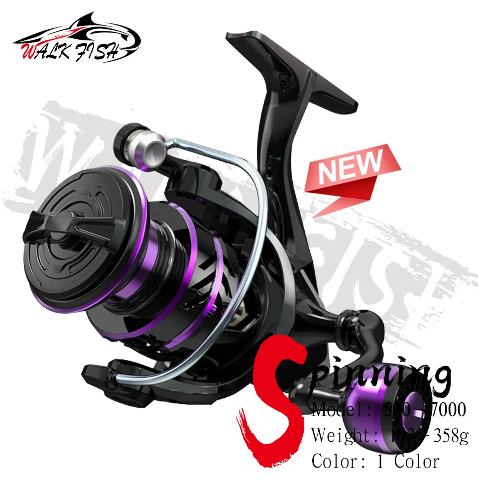 

WALK FISH Spinning Reel HP500-7000 Metal EVA Grip Max Drag 10kg Reel Fishing Accessories Equipment for fishing Good Fishing Reel