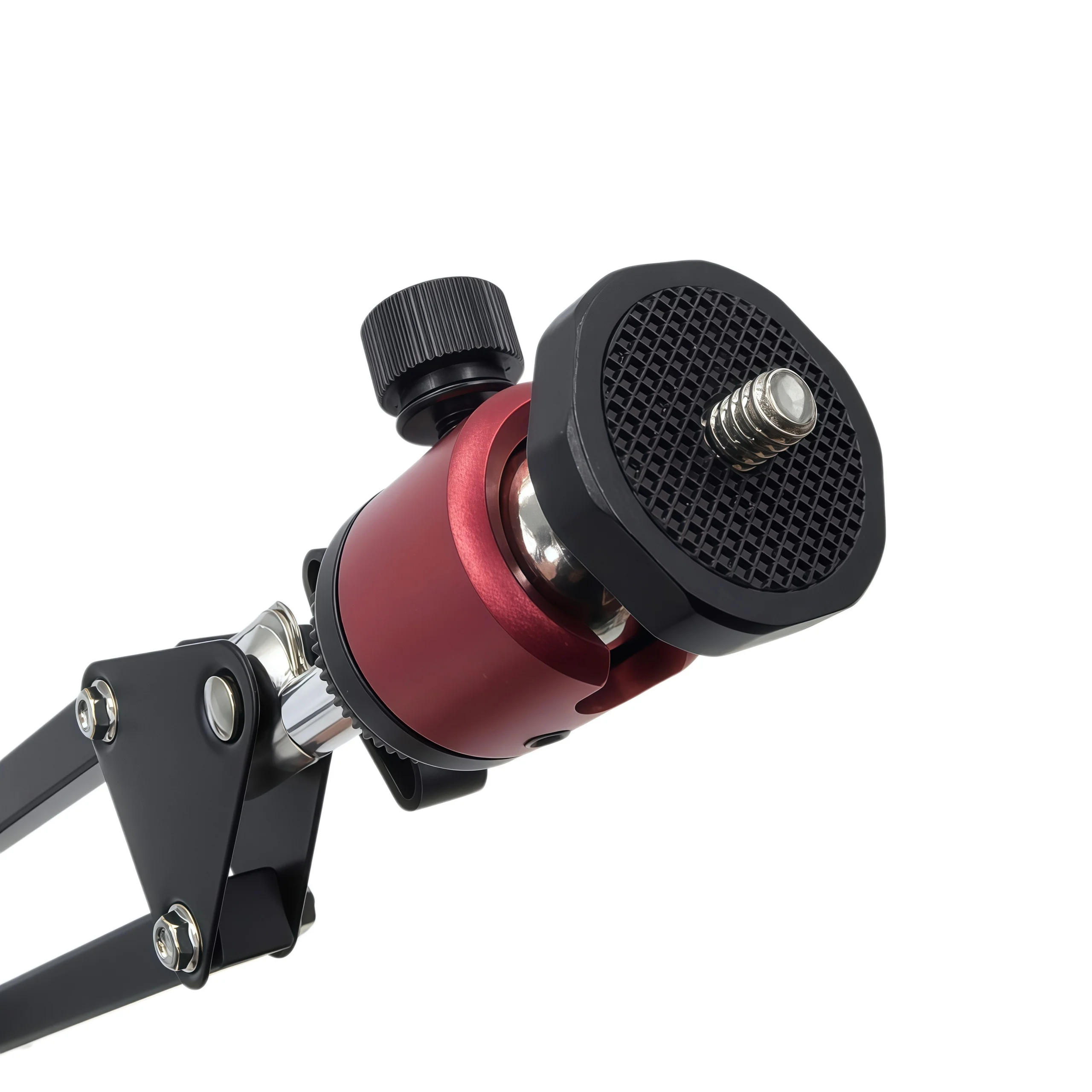 Universal 360 ° Verstellbarer Mikroskopständer mit 4kg Gewichtsbasis, Metallarmhalterung und 3 Klemmen - Dritte Hand für Lötarbeiten, Hitzebeständig – Detail 9