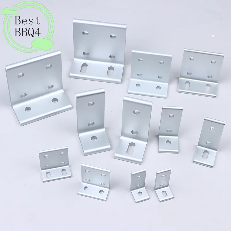 BBQ4 Aluminum Profile Vertical Angle Adjustable Connection Unequal Side 90 Degree Right Angle Connection Fixed Accessories