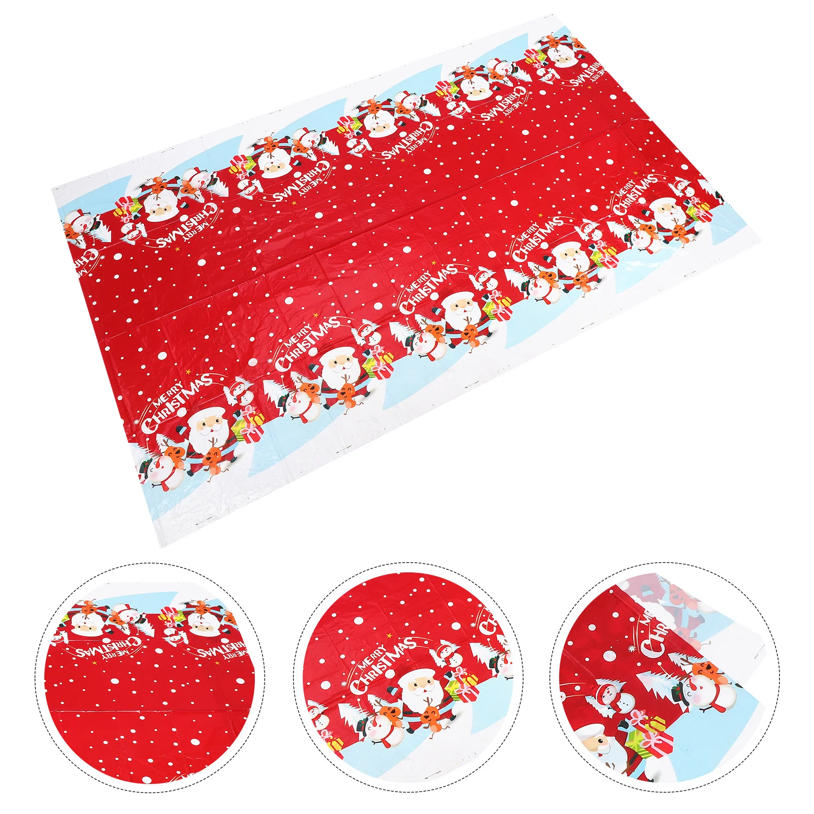

Festive Waterproof Xmas Table Cover Santa Snowman Elk Design Christmas Dining Decor 120x80cm Tablecloth Table Cloth