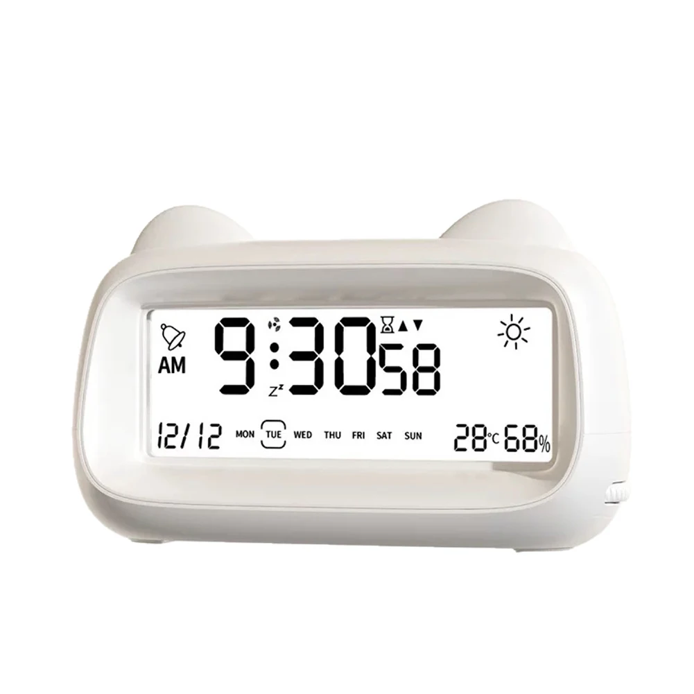 15*10*5cm Digital Alarm Clock Adjustable Volume Alarm Clock Alarm Clock Adjustable Volume Setting Celsius Fahrenheit Switch