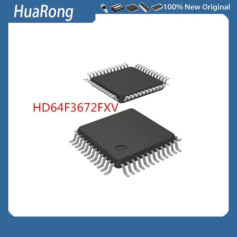2PCS/LOT       HD64F3672FXV    HD 64F3672FXV     TQFP48