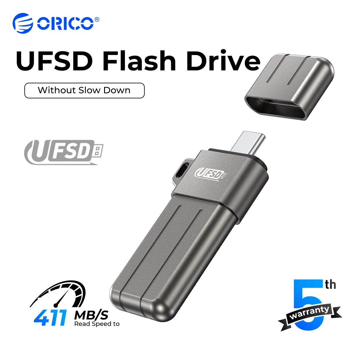 ORICO UFSD All Metal 512GB USB Flash Drive 411MB/S Pen Drives 256GB 128GB 64GB USB Stick Type C Pendrives Memory Stick U Disk