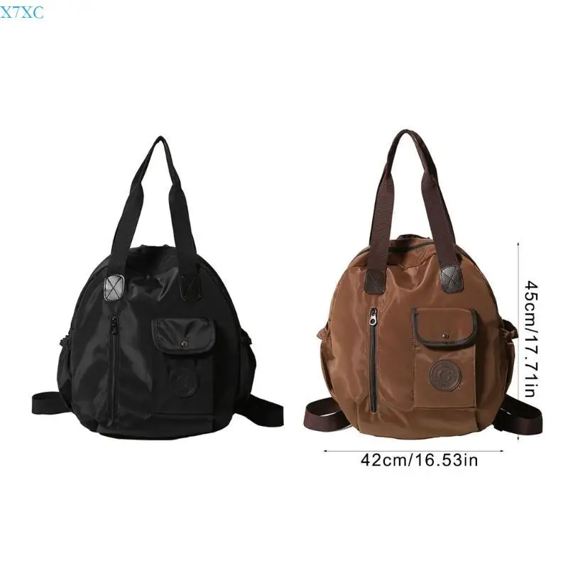 X7XC Functional Nylon Shoulder Bag Backpack with Large Capacity Storage Space