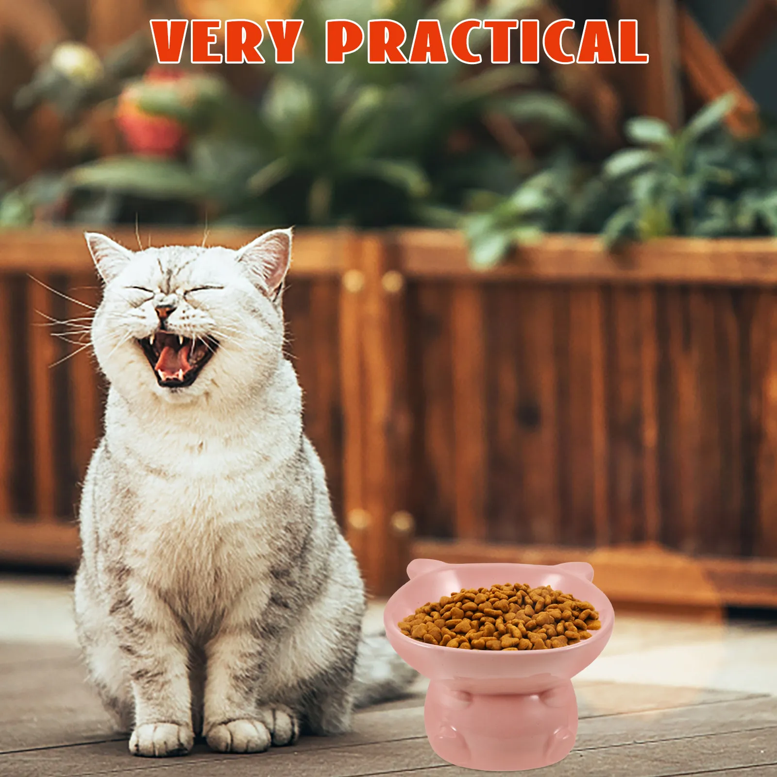 

Милая керамическая миска для кошек с очаровательным мотивом поросенка, приподнятая наклонная конструкция, нескользящее основание, можно мыть в посудомоечной машине и использовать в микроволновой печи, для домашних кошек