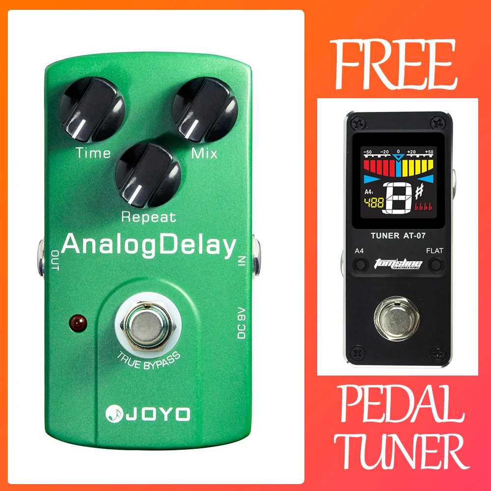 

JOYO JF-33 Guitar Effect Pedal ANALOG DELAY Pedal True Bypass Digital Delay Pedal Electric Guitar Parts & Accessories