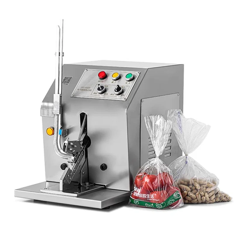 Fully automatic electric buttoning machine, bread bag tying machine, mesh bag sealing machine, elastic cord