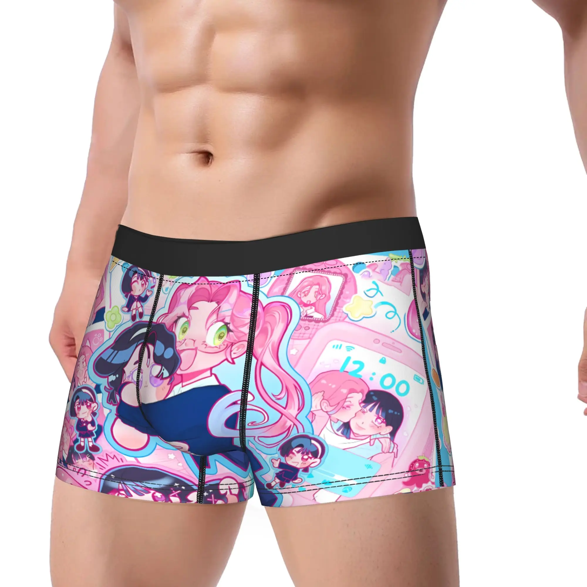 Alien Stage Anime Underwear  Novelty Panties Custom DIY Boxer Brief For Men 3D Pouch Oversize Trunk