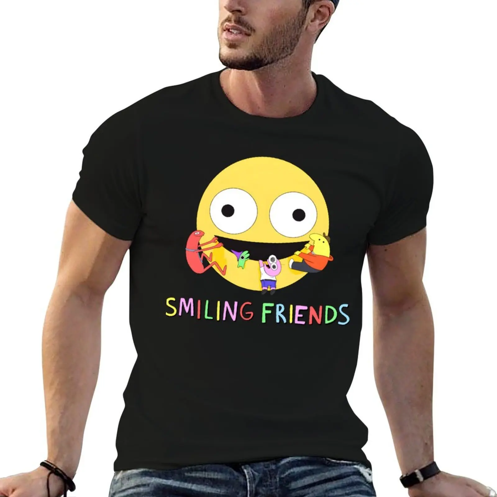 Smiling Friends T-Shirt t shirts for man graphic vintage anime t shirts for man T-Shirt