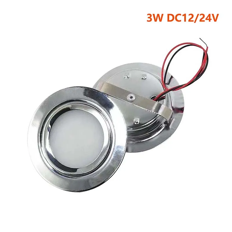 RV Round Ultra LED Spotlights 12V 24V Embedded Ceiling Highbrighting IP65 Downlight PWM Dimmable Lamp Dedroom Car Trunk Bathroom