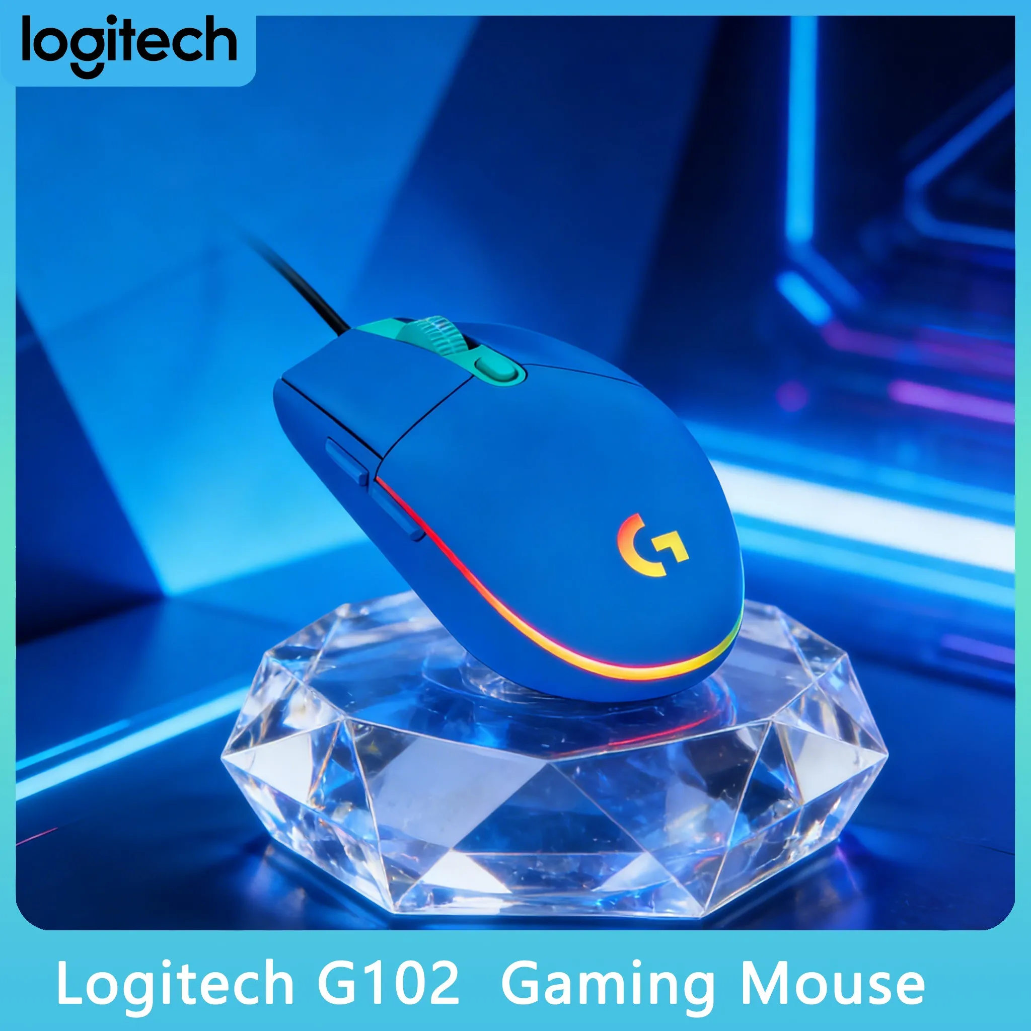 

Мышь Logitech G102 с 6 программируемыми кнопками для работы со всеми ПК