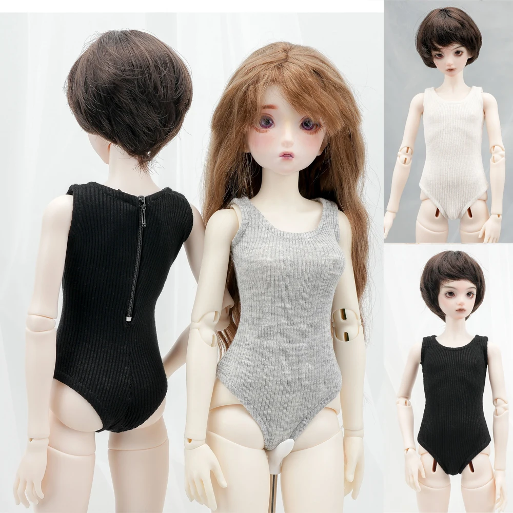 D04-B527 children handmade toy 1/5 doll BJD/SD doll's clothes black grey threaded gymnastics suit 1pcs