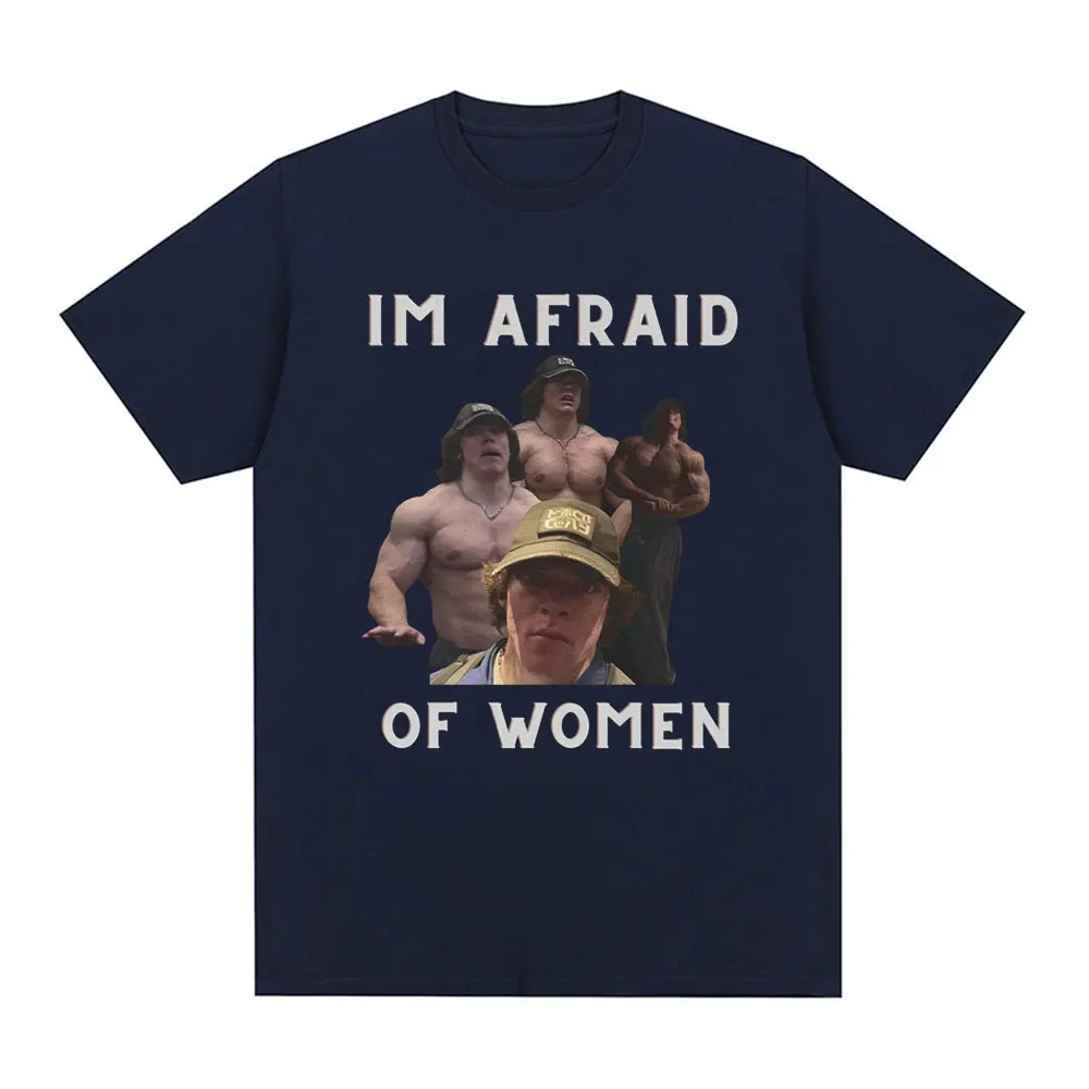 Im Afraid of Women Sam Sulek T Shirt Gym Fitness Lovers Gift T-shirts Men Women Clothing 100% Cotton Casual Oversized Tee Shirt