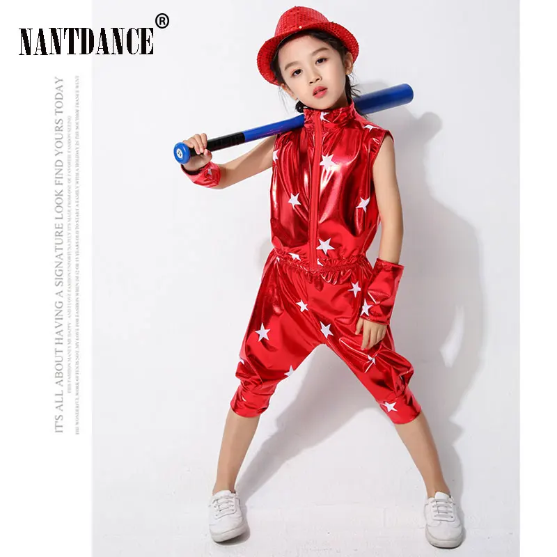 Modern Hip Hop Jazz Dance Suit for Children Performance Dance Wear Boys and Girls Jazz Dance Costumes