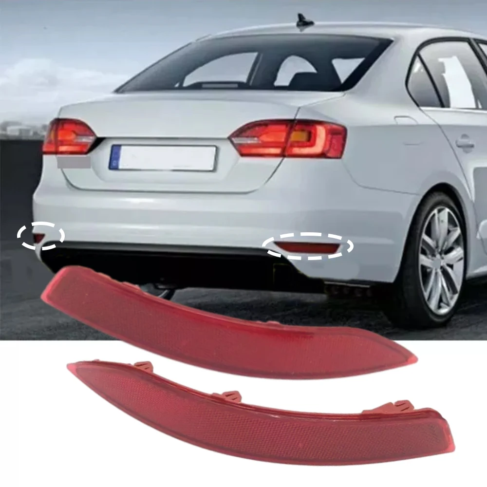 

2 pcs Car Rear Bumper Reflectors 16D945105 16D945106 For VW Jetta A6 EU 2011 2012 2013 2014