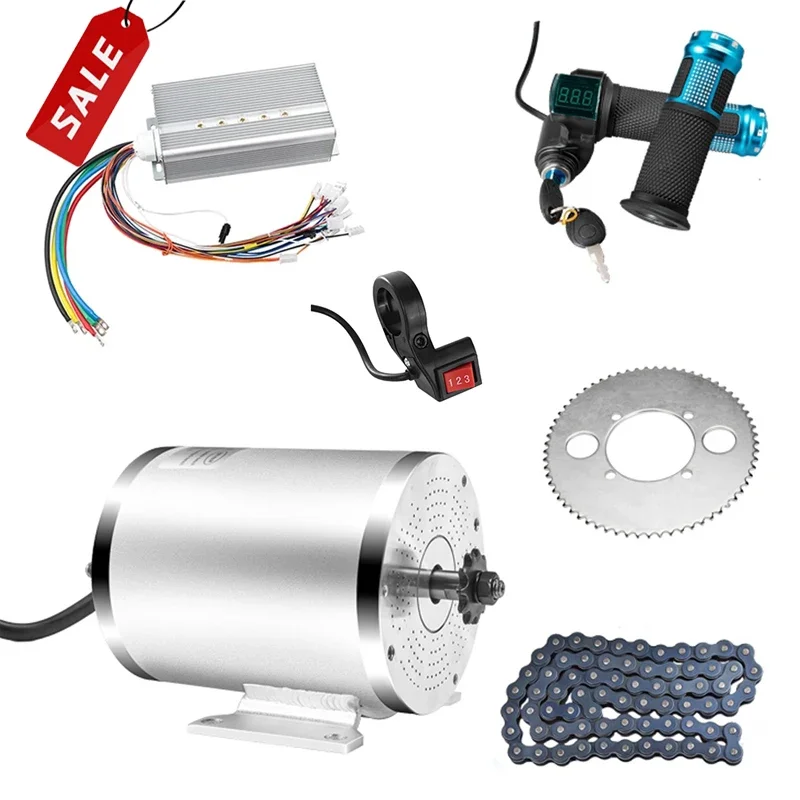 48-72V 1000w 3000W Electric Scooter Motor Kit Brushless Motor Electric Bike Conversion Kit Skateboard Ebike Motor Controller 50A