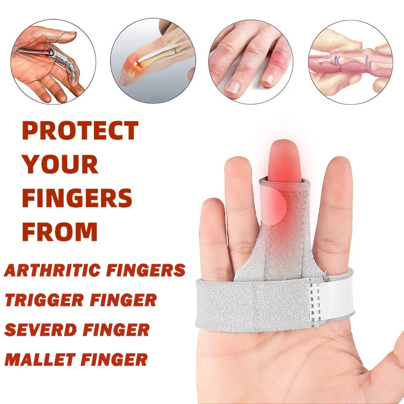 Pexmen Trigger Finger Splints Knuckle Brace Broken Sprained Toe Finger Protector Arthritis Pain Relief for Right and Left Hand