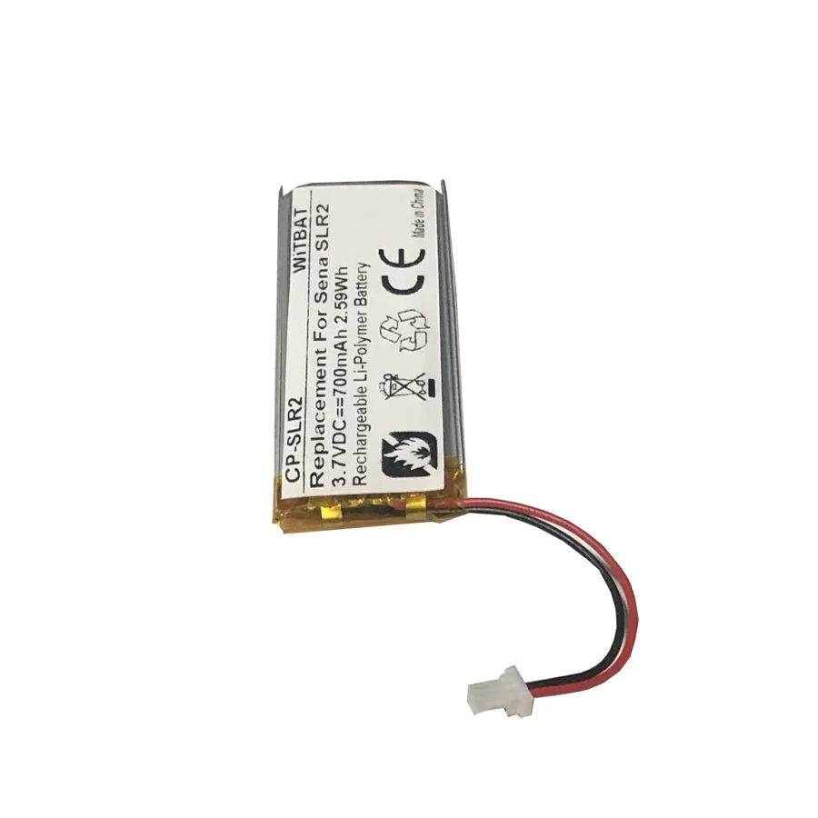 3.7V 700mAh CP-SLR2 Lithium Ion Battery for Sena SLR2 SP51 SHOEI GT-Air II 2019 SHOEI Neotec II Motorcycle Bluetooth Headset