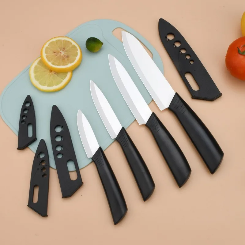 Ceramic Knife3 "4" 5 "Kitchen Knife Women's Food Knife Fruit Knife Cutting And Peeling Fruit Non-slip Knife With Sleeve Knife