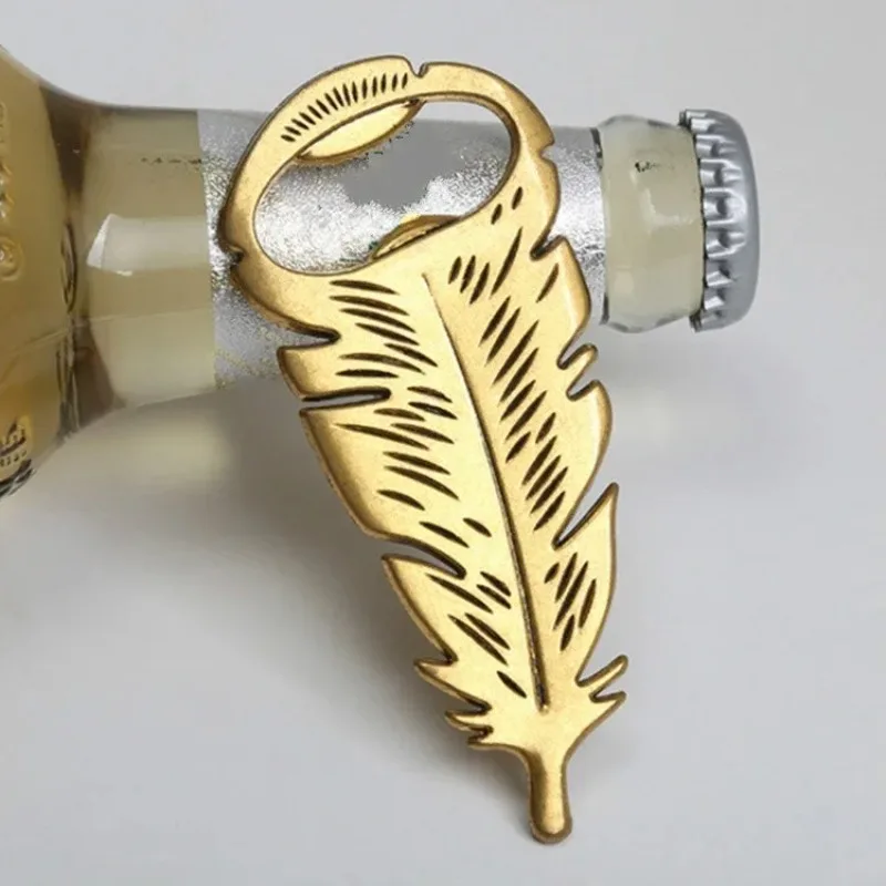 New Feather Bottle Opener Multifunctional Beer Opener Portable Kitchen Tool Wedding Return Gift Party Favors Home Bar Supplies