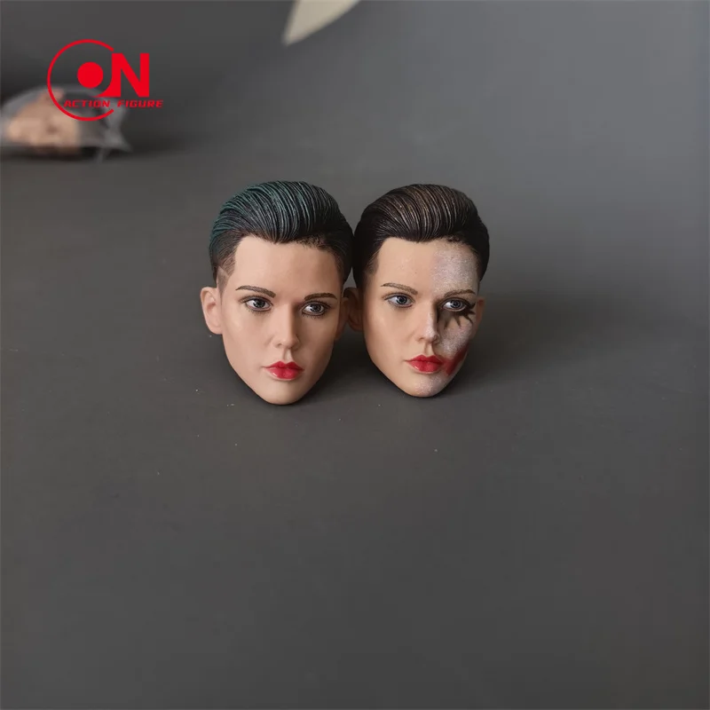 1/6 Bilancia Rubino Rosa Testa Sculpt PVC Testa Femminile Intagliare Modello Misura 12 ''Soldato Action Figure Corpo Bambole