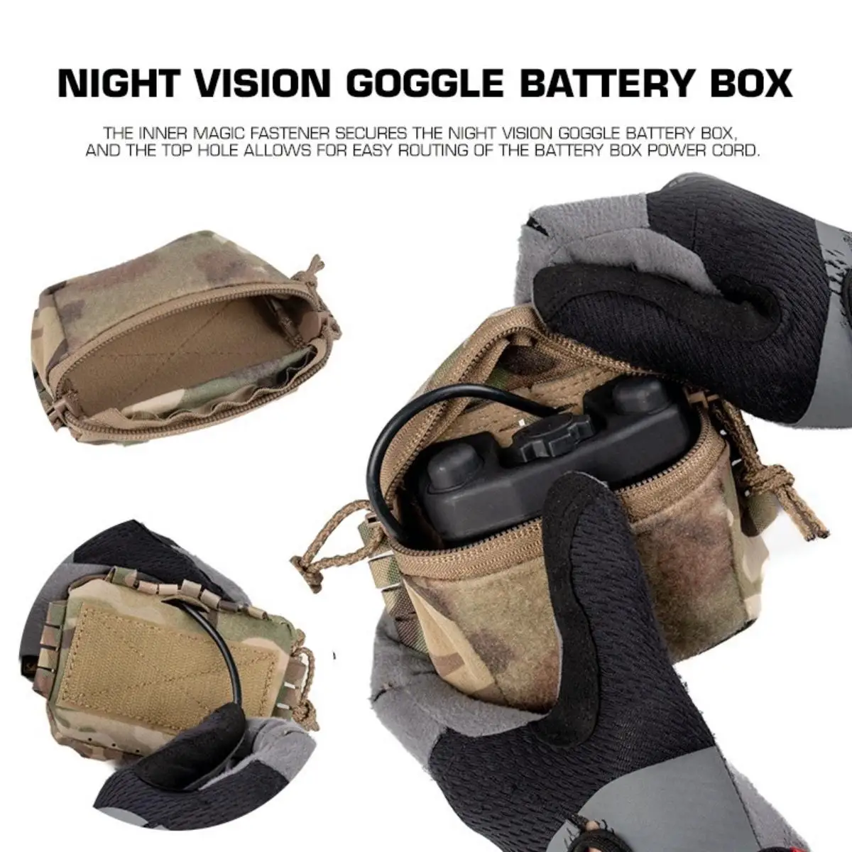 Poseidon Defense SC Bolsa táctica de almacenamiento para casco NVG - imagen 3