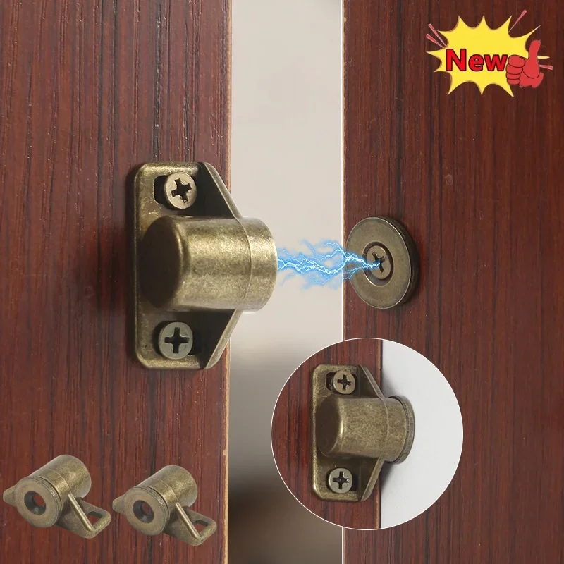 2/1Set Magnetic Cabinet Door Magnets with Screws for Household Kitchen Cabinet and Wardrobe Catches Door Closure Lock Supplies