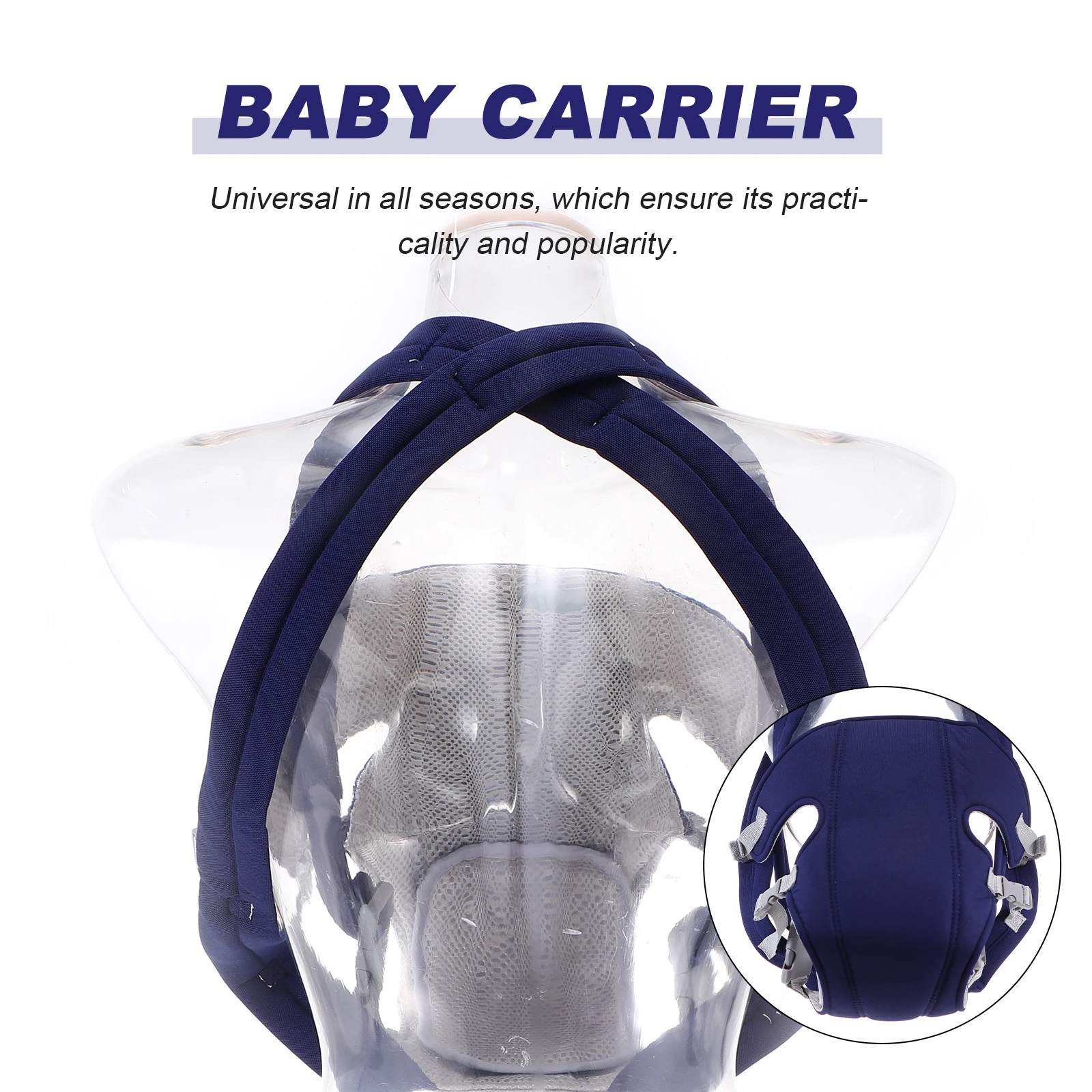 

Breathable Baby Newborn Toddler Adjustable Strap Front Back 3-18 Months Lightweight Anti Strangulation Universal Infant Sling