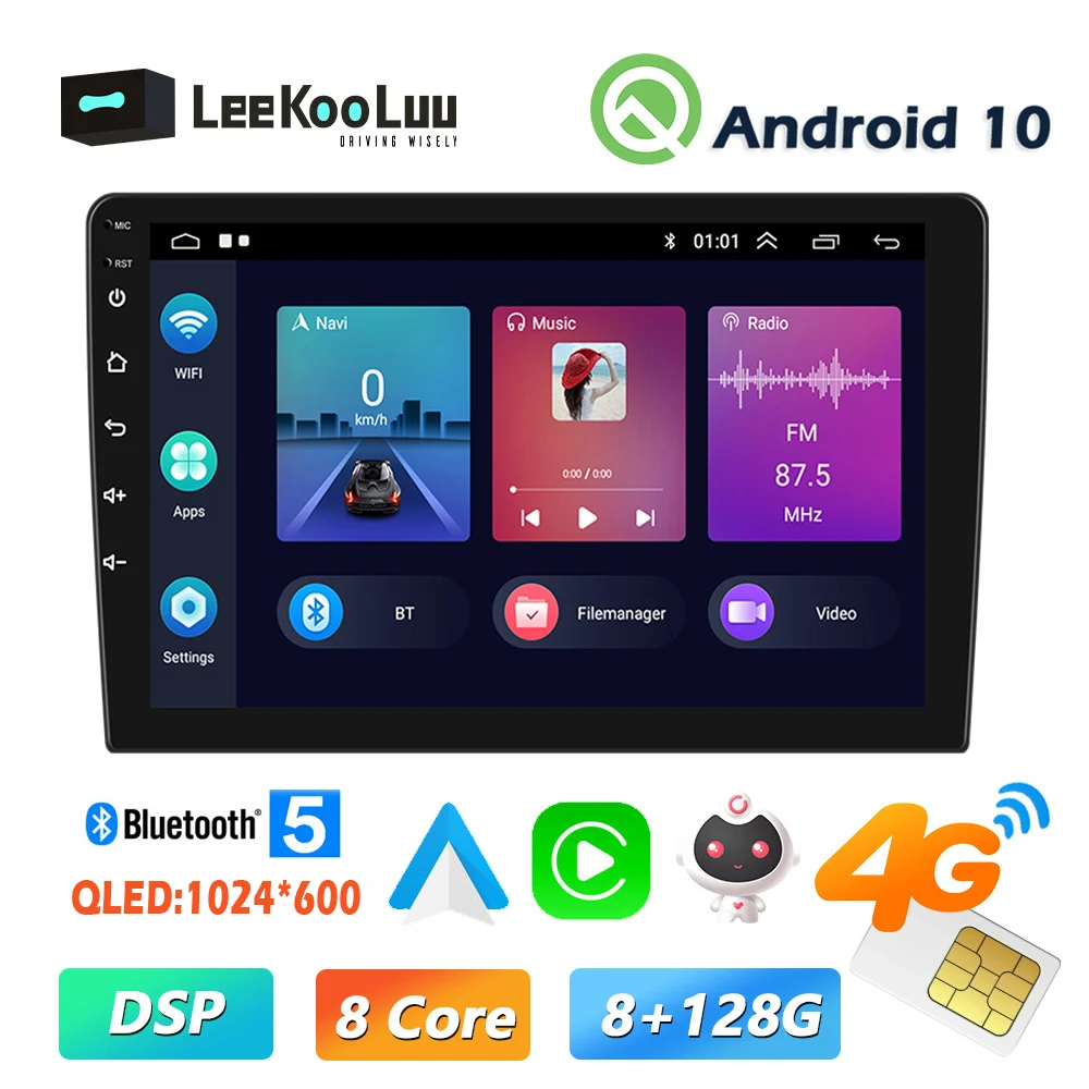 LeeKooLuu 2Din Car Radio GPS Android 11 Multimedia Player 9\