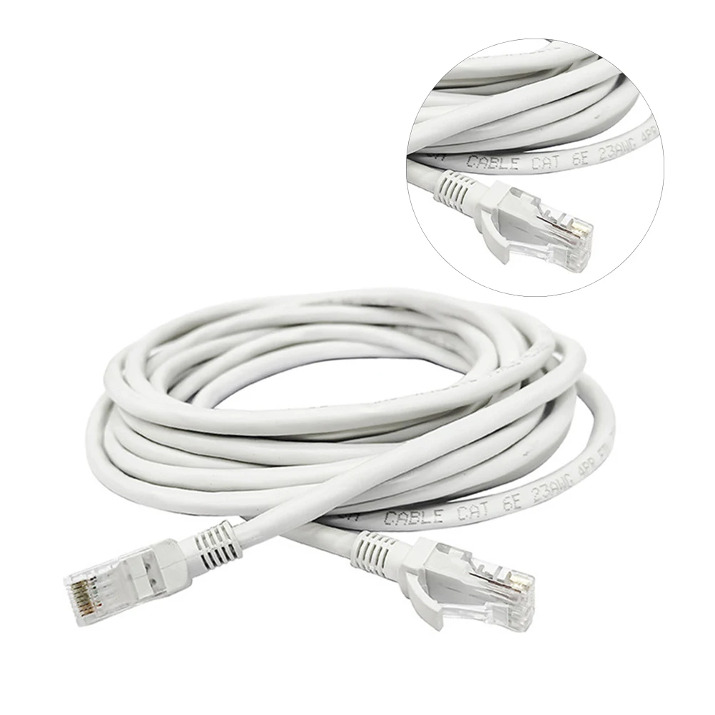 

15 Meters High- Jumper Cat6 Ethernet Cable LAN Cord 1Gbps Fast Transmission Copper Conductors for Router Modem