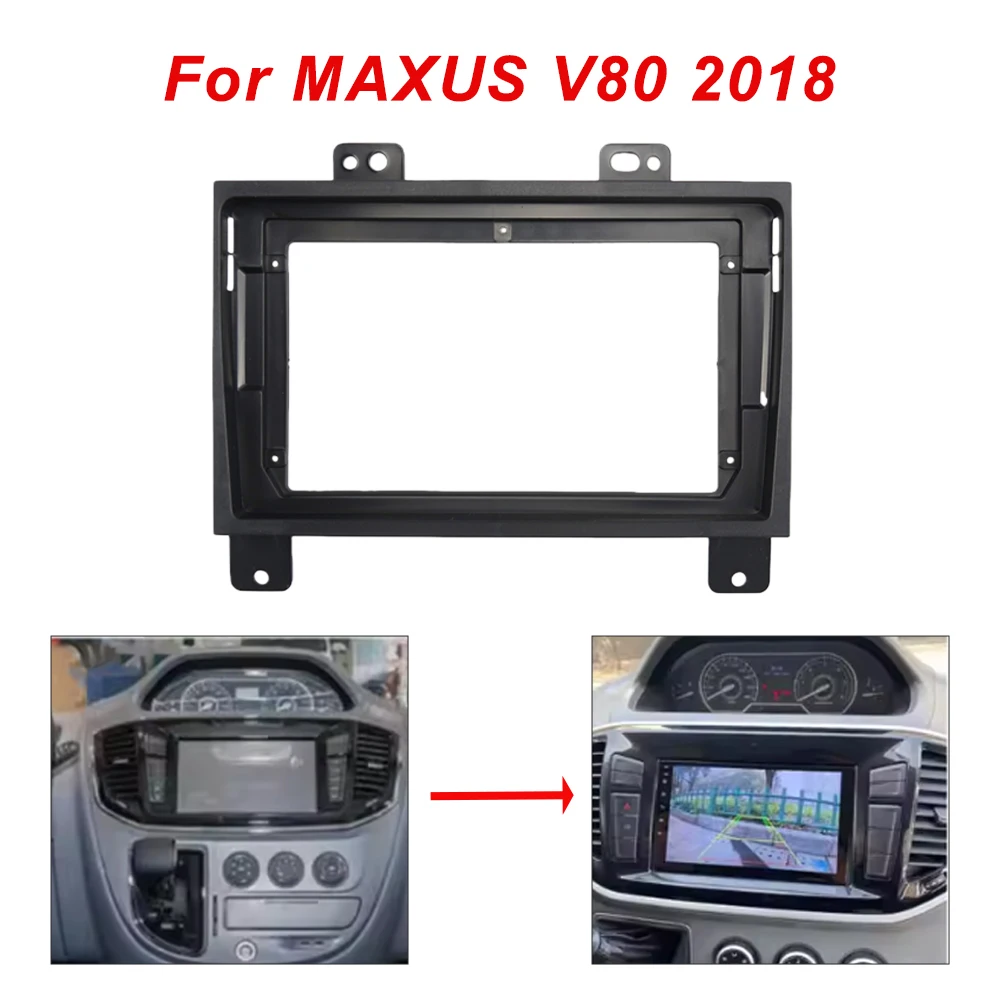 

9-дюймовый автомобильный рамочный адаптер для приборной панели MAXUS V80 2018 Android Android, комплект панели приборной панели