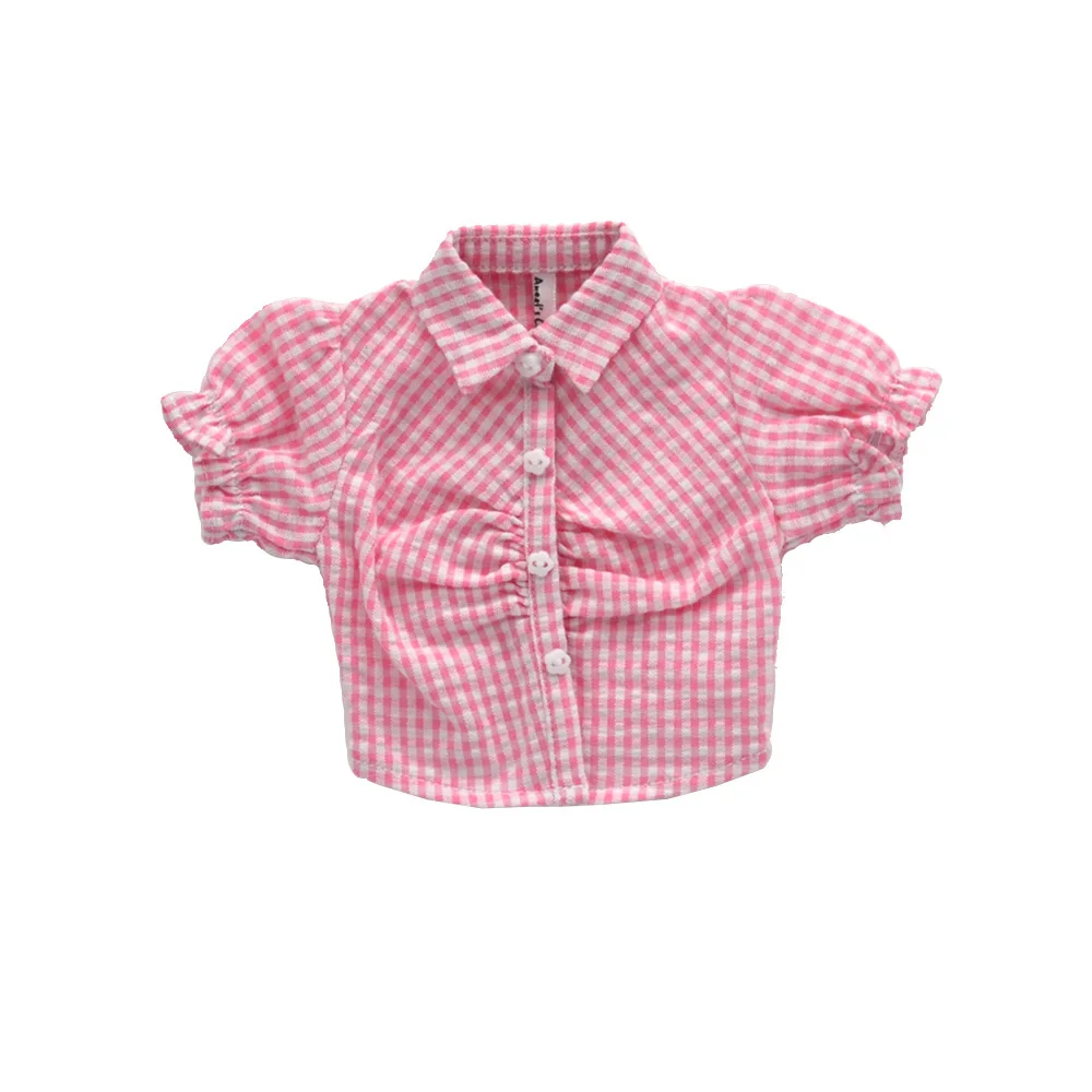 

Fits 1/3 1/4 BJD Clothes SD DD MSD Fashion plaid shirt Doll accessories Gift