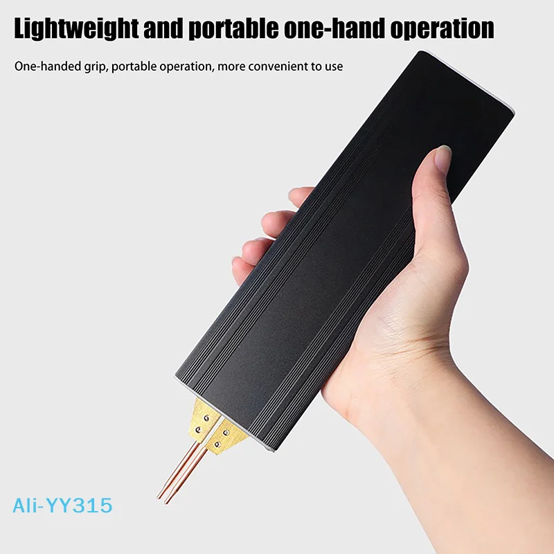 

【Y】Мини-аппарат для точечной сварки, сварочная головка из оксида алюминия и меди, портативный ручной сварочный аппарат для точечной сварки 18650, сварочный инструмент с литиевой батареей